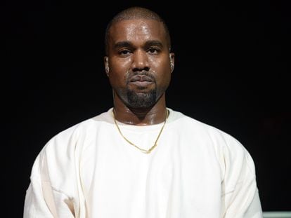 Kanye West during a concert in Anaheim, California, in June of 2016.