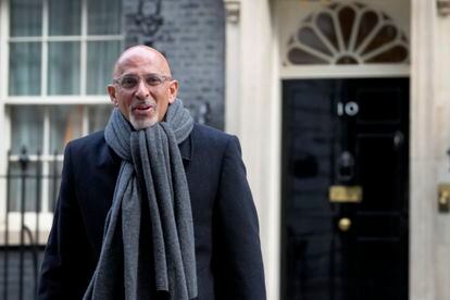 Nadhim Zahawi, Britain's Minister without Portfolio leaves after attending a cabinet meeting in Downing Street in London, Tuesday, Jan. 17, 2023.
