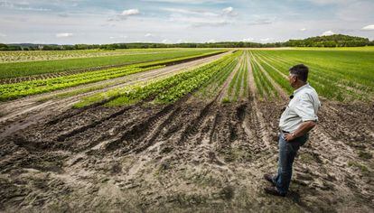 Ludolf Von Maztlan at his organic farm.