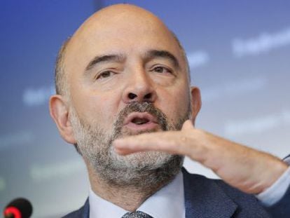 EU commissioner for economic and financial affairs, Pierre Moscovici.