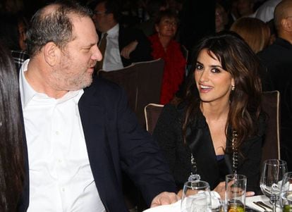 Harvey Weinstein and Penélope Cruz, pictured in New York in 2008.