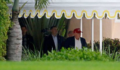 Trump leaves his home in Florida on Sunday.