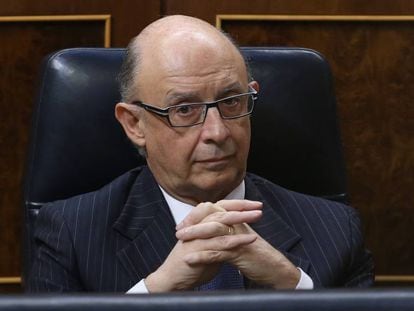 Spainish Finance Minister Cristobal Montoro mulls his options.