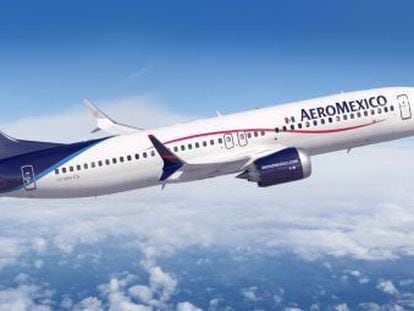 An Aerom&eacute;xico plane, one of the airlines sanctioned by the Venezuelan government.