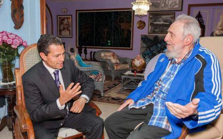 Peña Nieto and Fidel Castro.