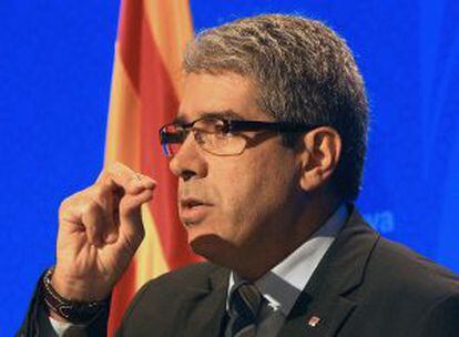 Catalan spokesman Francesc Homs figures that the courts cannot ban what is not taking place.