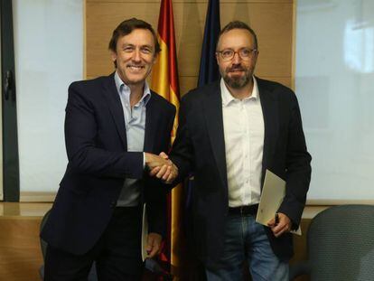 Rafael Hernando and Juan Carlos Girauta on Friday
