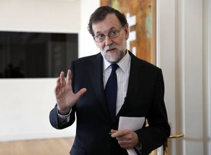 Mariano Rajoy during the interview with LENA reporters.