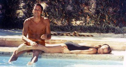 'La piscina' (1969), de Jacques Deray, lo hicieron sin despeinarse. Bóxer estampado para Alain Delon