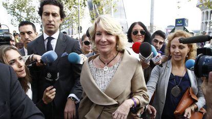 Esperanza Aguirre on the day she testified in court in September 2014.