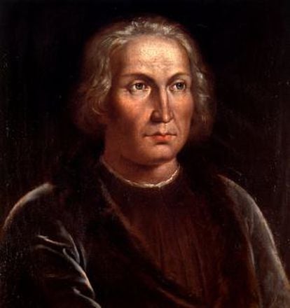 A portrait of Christopher Columbus.