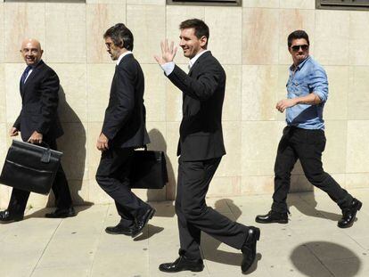 Leo Messi at a court appearance in 2013.