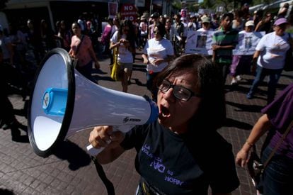 Demonstration against gender-based violence on April 24 in Guadalajara.