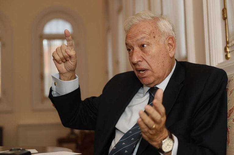 Former Foreign Minister José Manuel García-Margallo during the interview.