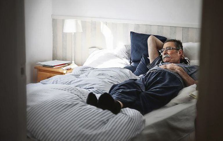 José Luis Sagüés, pictured here in his bedroom, just days before his death.