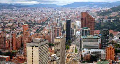 The Colombian city of Bogotá.
