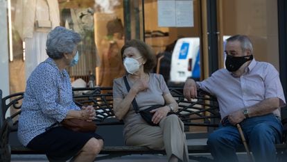 Residents in Madrid, the epicenter of the coronavirus outbreak in Spain.