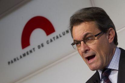Artur Mas speaks after hearing the Constitutional Court&#039;s ruling. 