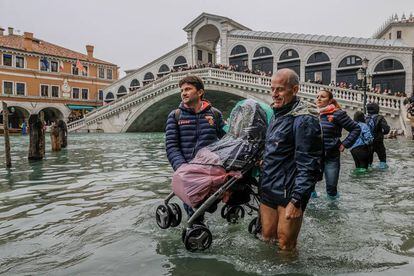 Recent flooding in Venice in Italy.