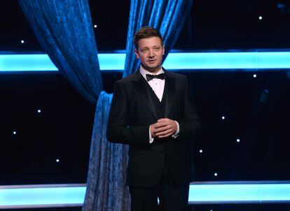 Actor Jeremy Renner at the Cinematheque Awards gala, on November 18, 2023.