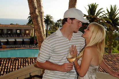 Anna Faris and Chris Pratt at a California hotel in the summer of 2010. 
