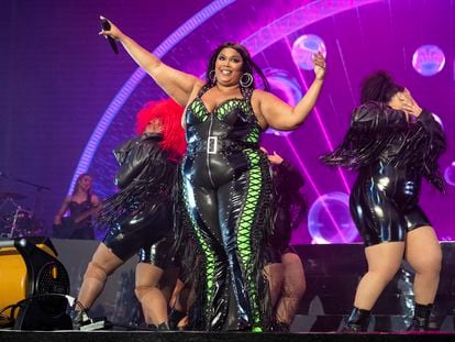 Lizzo performs at the BottleRock Napa Valley Music Festival on May 27, 2023, in Napa, Calif.