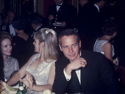 Woodward and Newman at a dinner in New York in 1970.