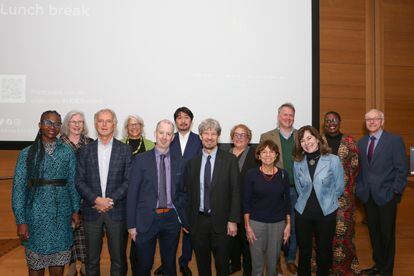 Robin Lovell-Badge, third from the right, together with the rest of the organizing committee of the III International Conference on Human Genome Editing.