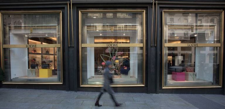 A Loewe storefront in Madrid.