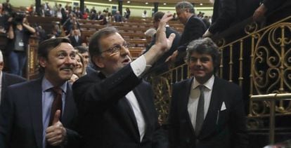Mariano Rajoy after being voted back in as Spain’s prime minister.