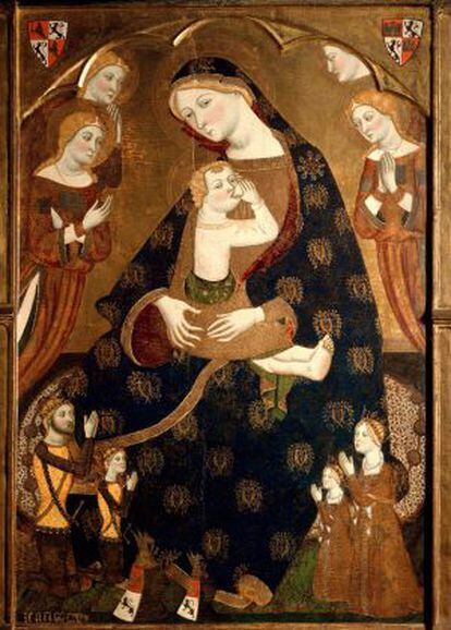 The 'Virgen de Tobed' by Jaume Serra, donated by Várez Fisa.