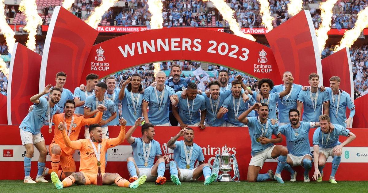 Man City Beats Man United 2-1 In FA Cup Final To Complete Second Leg Of ...