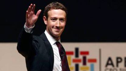 Facebook founder Mark Zuckerberg at the APEC summit.