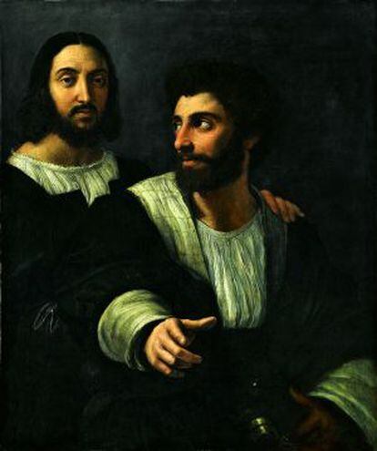 Raphael’s Self-portrait with Giulio Romano. Romano was the painter’s best friend and right-hand man.