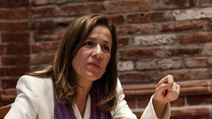 Margarita Zavala during the interview in Mexico City.