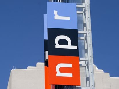 In this file photo taken on September 17, 2013, the headquarters for National Public Radio (NPR) in Washington, DC.