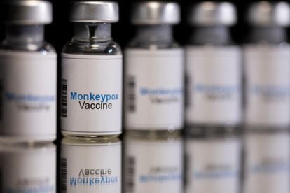 Monkeypox vaccine vials.