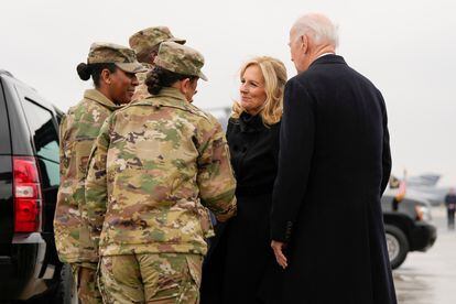 Biden meets grieving families of three US troops killed in Jordan, who he  says 'risked it all', U.S.