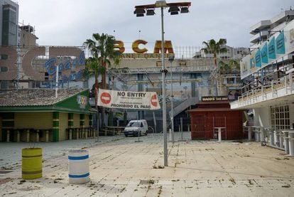 Cursach’s crowning glory, the BCM nightclub in Magaluf, which has recently been closed down.