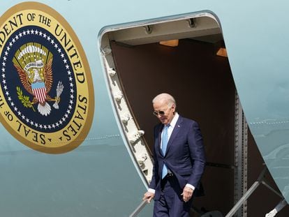 U.S. President Joe Biden arriving in Florida on Tuesday.