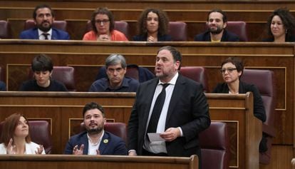 Oriol Junqueras speaking in Congress in May this year.