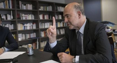 Moscovici during the interview.