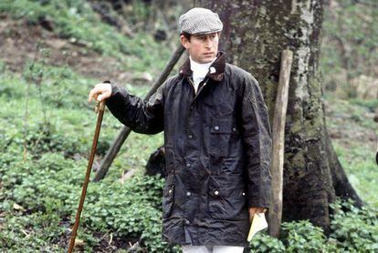 Charles III wearing a Barbour coat in 1978, when he was still the crown prince.