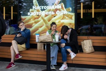 The restaurant that has replaced McDonalds in Moscow.