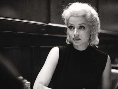 Ana de Armas as Marilyn Monroe, in 'Blonde'. 