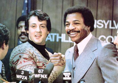 Sylvester Stallone y Carl Weathers