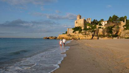 Tamarit beach in Tarragona.