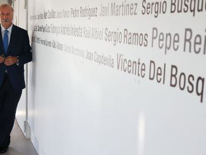 Vicente del Bosque at Spanish Soccer Federation headquarters in Las Rozas, Madrid.