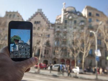 An app to help tourists see the sights in Barcelona.