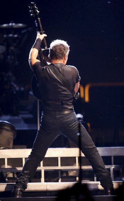 Bruce Springsteen during a 2009 gig in Benidorm, Valencia.